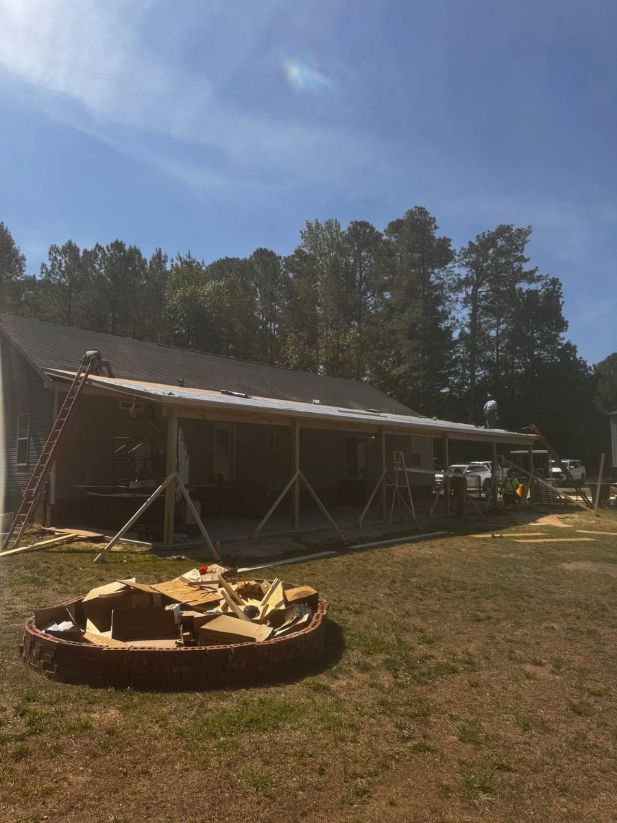 Roofing and porch project